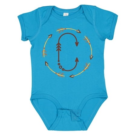 

Inktastic C Monogram Letter Tribal Wreath Boys or Girls Baby Bodysuit