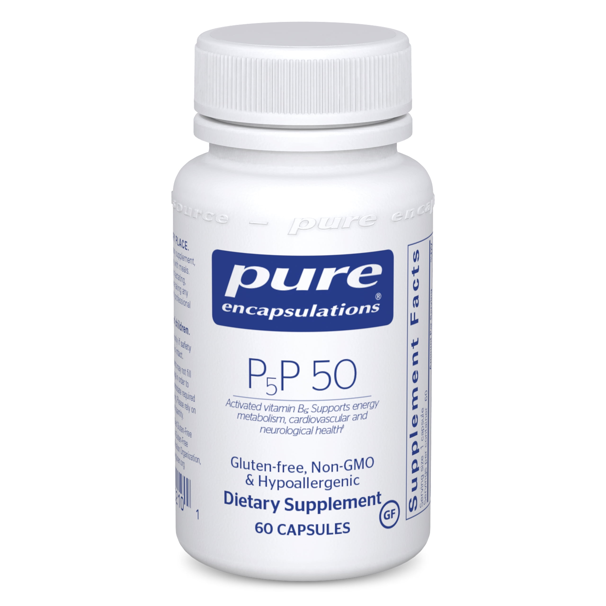 Pure Encapsulations P5P 50 Vitamin B6 Supplement to Support