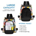 thumbnail image 6 of FORMRS Women's Travel Backpack Purse Anti-Theft Hidden Pockets Casual Shoulder Bag, Red Triangles, 6 of 7