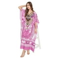 thumbnail image 3 of Robe Kaftan Longue Décontractée Ample à Manches Kimono pour Femmes Grande Taille, Tenue de Villégiature, Robe de Soirée, Fête, Été, Plage, Couvre-Maillot, 3 of 6