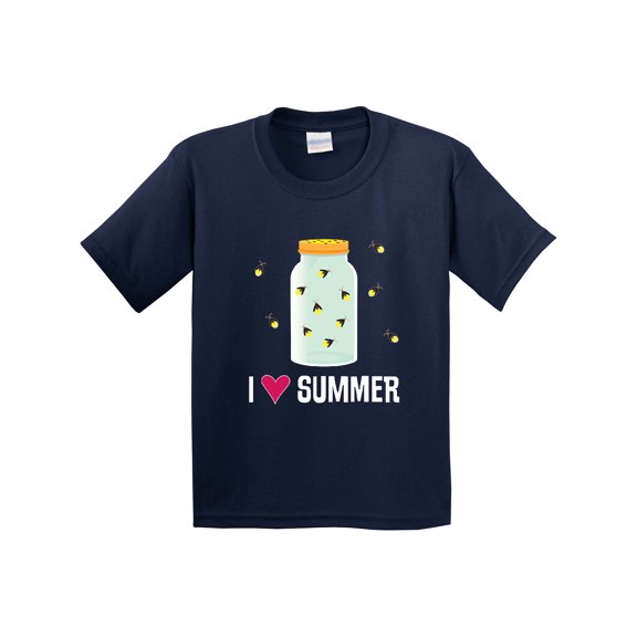 Inktastic I Love Summer Cute Fireflies Youth T-Shirt