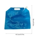thumbnail image 3 of Greeniant Bolsa de agua de 5L y 10L, contenedor de botella de almacenamiento de jarra deportiva portátil plegable para viajes al aire libre y Kits de desorden para acampar 10L, 3 of 6