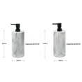 thumbnail image 2 of Set dispensador de champú y gel de baño con resina de mármol Indecor Home, 2 unidades, 2 of 8