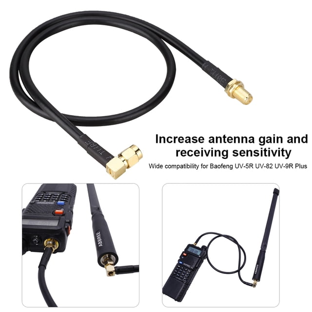Cable de Extensión de Antena SMA Hembra a SMA Macho para UV-5R UV-82 UV-9R Plus WalkieCommunication y Alrededores