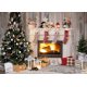 thumbnail image 1 of Fondo de chimenea navideña personalizado de 2,1 x 1,5 m, fotografía navideña para fondo, pared de madera vintage, árbol de Navidad, regalo, fiesta, decoración de fiesta navideña, pancarta D585, 1 of 7