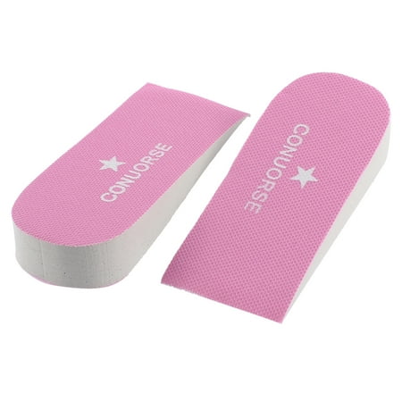 Pink Insoles - Unique Bargains 2 x Women's Sports Shose Pink Foam Height Increase Insoles 1
