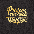 thumbnail image 4 of Inktastic Prayer Power Gold Women's Plus Size T-Shirt, 4 of 5