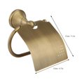 thumbnail image 3 of Rust  Antique Brushed Bathroom Roll Paper Holder, Durable & Easy to Install, 3 of 7