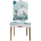 thumbnail image 1 of Funda elástica ABPHQTO para silla Ancla de Mar Corazón Playa Juego de 1, 1 of 4