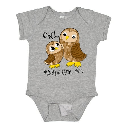 

Inktastic Owl Always Love You- Cute Owl Family Gift Baby Boy or Baby Girl Bodysuit