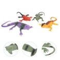 thumbnail image 2 of Shisuyan 4pcs Lizard Figurine Fake Lizard Model Lizard Toy Action Figure Reptile Toy Science Educational Prop, 2 of 8