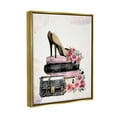 thumbnail image 4 of Stupell Industries Glam Floral Heels Botanical & Floral Painting Gold Floater Framed Canvas Art Print Wall Art, 25 x 31, 4 of 10