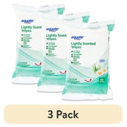 (3 pack) Equate Personal Wipes, Lightly Scented, Resealable, 48 Wipes