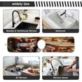 thumbnail image 7 of Coolnut Christmas Wooden Nutcracker Sink Splash Guard for Faucet 2 Packs Faucet Absorbent Mats, Winter Faucet Handle Drip Catcher Quickly Drying Mat for Kitchen Counter Bathroom, 30"x5.5", 7 of 7