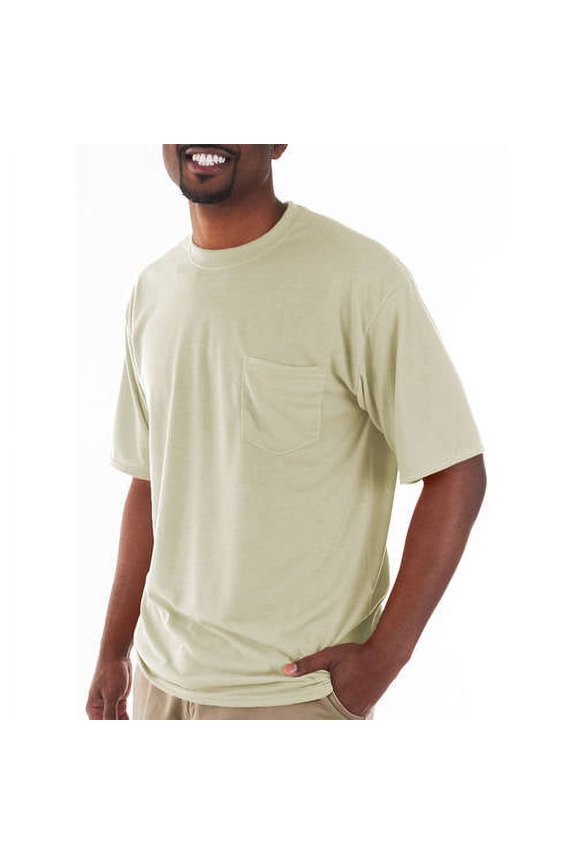 Big and tall men's classic short sleeve t-shirt with pocket