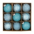 thumbnail image 2 of Blue Glitter Christmas Hanging Ornament Ball,3.14 Inch Christmas Balls 12pcs Set Christmas Balls Sequins Lace Christmas Decoration Balls Christmas Gift Balls Christmas Tree Decoration, 2 of 5