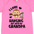thumbnail image 4 of Inktastic Monkey I Love Hanging out with My Grandpa Boys or Girls Baby Bodysuit, 4 of 5