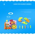 thumbnail image 4 of Dominoes Automatic Domino Train - Best Dominoes Train, Domino Train Blocks Set Building and Stacking Toy, Mexican Train Dominoes Set for Kids (Blue, 60 Pcs Dominoes), 4 of 6
