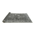 thumbnail image 2 of Ahgly Company Indoor Round Abstract Gray Modern Area Rugs, 3' Round, 2 of 4