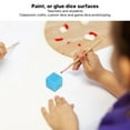 thumbnail image 4 of Blank  Cubes,6Pcs Blank  Set Right Angle Plastic Hexahedral Cubes Classroom Board Game DIY Math Counting Teaching Party Favor Fun, 4 of 8