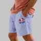 thumbnail image 2 of Pantalones Cortos para Hombre Cintura Elástica con Bolsillos Color Sólido Casual Cordón Suelto Pantalones Cortos de Ejercicio, 2 of 4