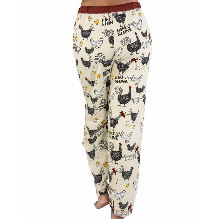 LazyOne Pajamas for Women, Cute Pajama Pants and Top Separates, Rise &  Shine, Chicken, Small 