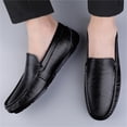 thumbnail image 4 of Men's Leather Loafers Casual Slip-On Driving Shoes Breathable Moccasins Zapatos de vestir Mocasines elegantes, 4 of 7