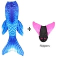thumbnail image 5 of Nuevo traje de baño de cola de sirena para niños y adultos, disfraz de sirena para mamá y niña, regalo de fiesta para niños, traje de baño de fantasía con aleta Monofin, 5 of 5
