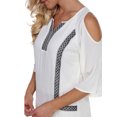 thumbnail image 4 of Women's Embroidered Shoulder Cut Out Dress, 4 of 4