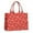 Red Christmas Text, variant on Large Capacity Tote Bag,Red Christmas Tree and Deer Pattern Handbag Fashion Luxury Tote Bag,15.7"x13"x 5.1" Inches,Laptop Compatible