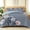 Grey Mixed Floral, variant on Davulos Sunflower Quilts for King Bed,3 Piece Farmhouse Floral Bedspread Coverlet Set,Reversible Bed Cover Lightweight Gingham Bedding for Cottage Bedroom Decor