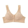 thumbnail image 2 of Xmarks Front Closure Bras for Women, Lace Front Button Shaping Cotton Bras, 2 of 7
