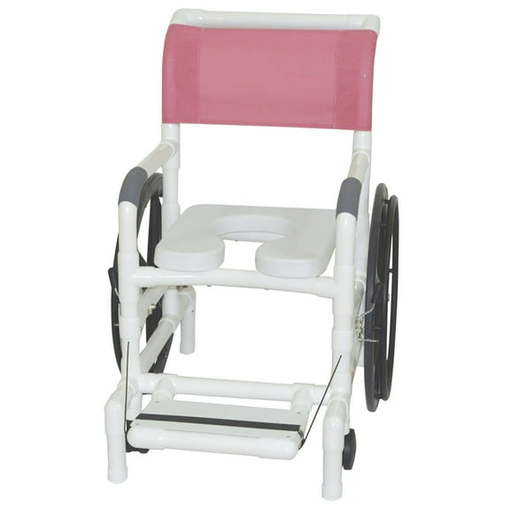 MJM International 131-18-24W Shower Chair Transferchair with Soft Seat