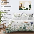 thumbnail image 4 of Spring Summer Floral Bedding 3 Piece Duvet Cover Set California King, Farmhouse Botanical Flowers Soft Microfiber Comforter Cover with Zipper Closure & Pillowcases, FadeResistant Quilt Cover, 4 of 9