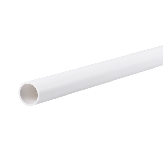 Tubo Rígido de Plástico Redondo Uxcell 10mm ID 12mm OD 500mm Blanco para Artesanías de Tubería de Agua Decoración Manga de Cable