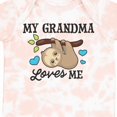 thumbnail image 4 of Inktastic My Grandma Loves Me with Sloth and Hearts Boys or Girls Baby Bodysuit, 4 of 5
