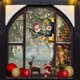 thumbnail image 3 of Pegatinas de pared de Navidad de doble cara, pegatina estática de Papá Noel, ciervo, árbol de Navidad, ventana, habitación, copos de nieve, decoración, pegatina de Año Nuevo 2023, 3 of 4