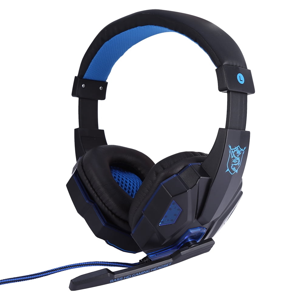 PC Headphone Foldable Wired Earpiece PC Headset For Gaming For Game Player Walmart