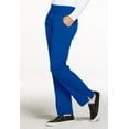 thumbnail image 2 of Elle Scrubs Pant for Women Mid Rise Straight Leg Pull-on EL130P, M Petite, Royal, 2 of 6