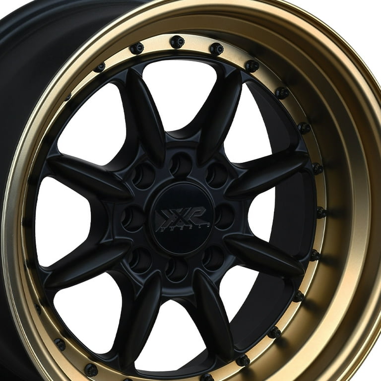 XXR 002.5 16x8 4x100/4x114.3 0et Flat Black / Bronze Lip Wheel