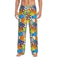 thumbnail image 2 of Kdxio Various Balls Print Men's Sleep Pajama Pant Lounge Pants with Pockets, 2 of 8