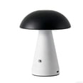thumbnail image 2 of chaungfeng Black Small Mushroom Lamp,Warm Ambient Lighting Bedroom,LED Lamps for Nightstand,Mid Century Modern Table Lamp for Living Room Study Room Office, 2 of 6