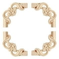 thumbnail image 6 of MOMOJIA Luxury French Solid Wood Corner Floral Wooden Background Wall Art Carvings, 6 of 9