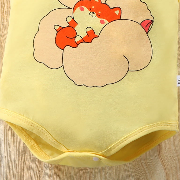 CAICJ98 Baby Boy Girl Bubble Romper Infant Short Sleeve Collar