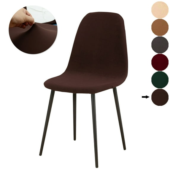 KBOOK Mid Century Shell Chair Cover Solid Print Armless Stretch Chair Slipcover for Wedding Banquet Lounge Home Decor Dining Room