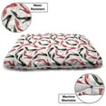 thumbnail image 3 of Feminine Pet Bed, Women Fashion Pattern with High Heel Stiletto Shoes Ladies Footwear, Chew Resistant Pad for Dogs and Cats Cushion with Removable Cover, 24" x 39", Scarlet Beige Black, by Ambesonne, 3 of 4