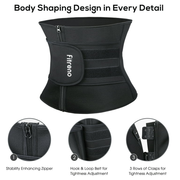 Fitreno Corset Waist Trainer for Women, Sweat Band Waist Trimmer Belt for  Body Shaping(Size S) 