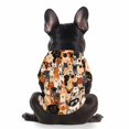 thumbnail image 5 of Dog Shirt Pet Sweatshirt Lightweight Casual Pet Apparel Colorful Animal Print Breathable Puppy Clothing Comfortable Daily Wear for Small Medium Dogs Cats Orange 1 Pack, 5 of 6