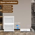 thumbnail image 5 of FLINT- 2 Layer Shoe Organizer Foldable Plastic Shoe Storage Cabinet Shoe Storage Box, 5 of 5