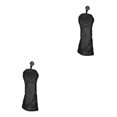 thumbnail image 2 of Ruiboury Sleek Waterproof for Golf Head Cover for Fairway Driver Club Enhanced Performance Black No. 3 2Set, 2 of 6